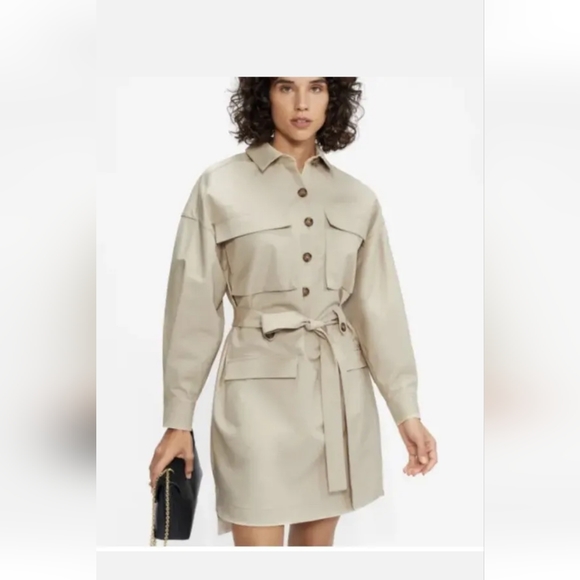 NWOT ted baker utility shirt dress size 3 - Picture 2 of 6